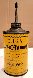 Vintage Cabot's LUBRI-TASGON Super Schmiermittel Öler Dose - ein Pint - 16 Unzen - Öl - Bild 1 von 11