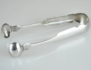 ADAM HENDERSON MÜNZE SILBER ZUCKERZANGE um 1840 - POUGHKEEPSIE NY - 6" - 45,4 GRAMM - Bild 1 von 10