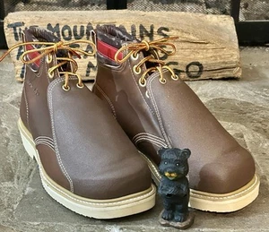Vintage Iron Age MetaPro Steel Toe Work Boots USA Union Made, Men’s 8D - NEW - Picture 1 of 19