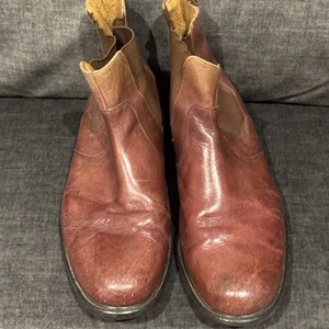 Pierre Cardin Hombres Cuero Marrón Botines Talla 10 - Imagen 1 de 5