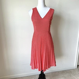 BANANA REPUBLIC Geometric Accordion Pleated Sleeveless Dress—SZ. 2 - Picture 1 of 13