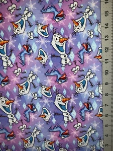 Disney Frozen Olaf Snowman Custom Fabric Fat Quarter 18”x28” Spandex Stretch - Picture 1 of 1