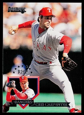 1995 Donruss #493 Cris Carpenter Texas Rangers - Image 1 of 2