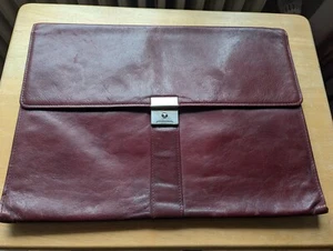 Echt Ledertasche Laptop Notebook Papiere bis ca. 17 Zoll Ø 43 cm 38 x 28 cm - Bild 1 von 6