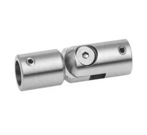 Edelstahl Verbinder für Rundstab Ø 12 mm mit Gelenk V2A Geländer - Bild 1 von 2