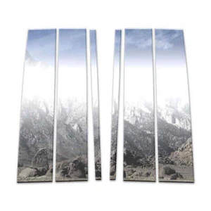 6pc Stainless Steel Pillar Post Covers for 2015-2020 Chevy Suburban - Bild 1 von 3