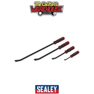 Sealey AK9105 Premier Heavy-Duty Angled Pry Bar Set with Hammer Cap 4pc - Picture 1 of 5