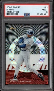 2005 Finest Ichiro #53 Xfractor /250 PSA 9 MINT POP 3 (None Higher) HOF - Picture 1 of 2