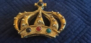 Antike Bronze Sammlung, Krone AUS SELTENER FRANKREICH HANDTASCHE MIT STEINEN - Bild 1 von 7