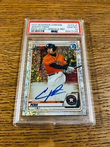 2020 Jeremy Pena Bowman #CPA-JP 1° rifrattore a macchie cromate automatico 177/299 PSA 10 - Foto 1 di 2