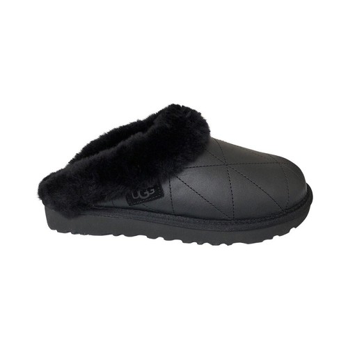 UGG Pantofole da donna Cluggette in pelle nera perlata 1167330