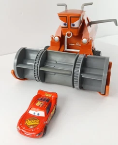Disney Pixar Cars CHASE & CHANGE FRANK Combine Tractor Toy + Bin & McQueen WORKS - Picture 1 of 18