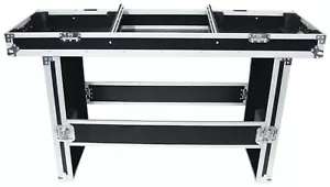 Konsole Road mit Tisch für 2x Plattenspieler + 19" Mixer Turntable Flightcase - Bild 1 von 12