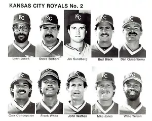 1985 Vintage Photo Composite of Kansas City Royals Baseball Team - Picture 1 of 2
