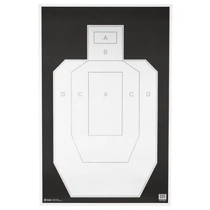 Action Target IPSC-PBKB Practice Paper Target 23x35 In 100 Pack High Visibility - Picture 1 of 3