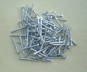 100 Stck. Würth Sechskantholzschrauben verzinkt 8.0X70 DIN 571 - Bild 1 von 4
