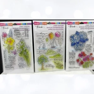 Stampendous BLOSSOMS Flowers Scenic Sampler Rubber Stamps Lot of 3 - Picture 1 of 1