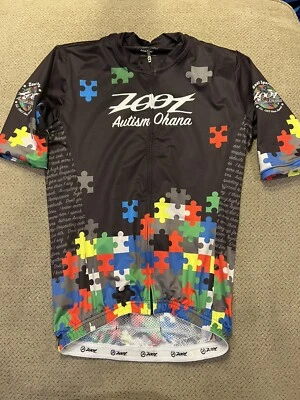 Camiseta deportiva para hombre Zoot Autism Ohana triatlón triatlón tri aerodinámica pequeña nueva Foto 1 de 2