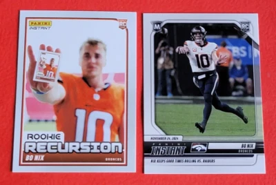BO NIX ROOKIE CARD #d1/501 AND #d1/2144 2024 PANINI INSTANT DENVER BRONCOS - Image 1 of 4