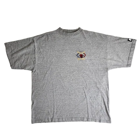 Vintage Starter Chicago Bulls Size XL Shirt Threepeat NBA Champs Embroidered Cover