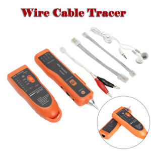 Wire Cable Tracer Tone Generator Finder Probe Tracker Network Tester With Case