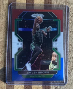 Panini Prizm 2021 rojo, blanco y azul Jaylen Brown #97 - Celtics - Imagen 1 de 2