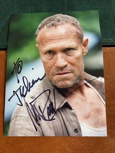 (LT39) MICHAEL ROOKER GENUINE SIGNED AUTOGRAPH THE WALKING DEAD ACTOR MERLE