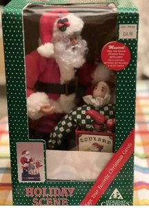Holiday Creations Vintage Santa Claus Musical Light up Christmas Jack in The Box - Picture 1 of 17