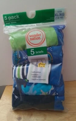 Wonder Nation Boys' Briefs Sharks Size  XL(14-16) - Image 1 of 2