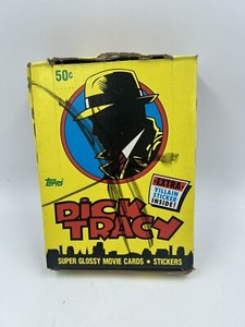 1990 Topps Dick Tracy Movie Trading Card Sealed Box With 36 Sealed Packs!