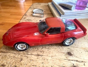 JIM BEAM CHEVROLET CORVETTE RED DECANTER - PORZELLAN & KUNSTSTOFF - GEBRAUCHT, GEÖFFNET - 1978 - Bild 1 von 4
