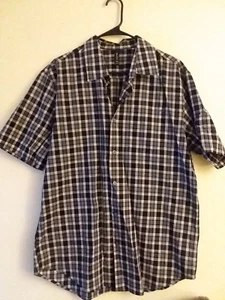 Men's RVCA Short Sleeve Button Down Shirt XL Gray - Picture 1 of 5
