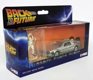 Corgi 1/36 Back To The Future Delorean + Doc Brown Figur Diecast Model Car - Picture 1 of 4
