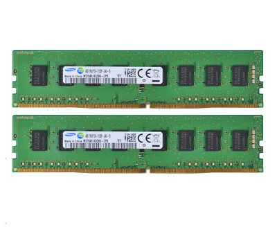 Samsung DDR4 RAM 8 GB 2x 4 GB 1RX8 2133P PC4-17000mhz 288pin 1.2V Desktop Memeoy - Image 1 of 4