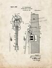 Stringed Musical Instrument Patent Print Old Look