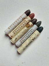 SENNELIER OIL PASTELS - 5 - BLACK AND EARTH COLOURS
