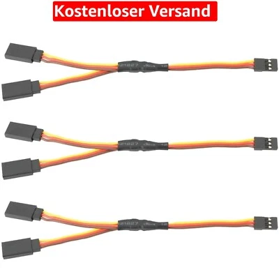 Hochwertiges 3er Set Y Servo Verlängerungskabel 6"/150mm für RC Fahrzeuge - Bild 1 von 2