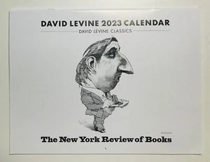 David Levine 2023 Calendario Nueva York Revisión de Libros - Caricaturas Clásicas - NUEVO - Imagen 1 de 3