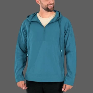 Bearbottom Men’s Ocean Blue Nylon Windbreaker Jacket Size M - Picture 1 of 10
