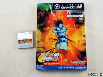 Capcom vs SNK 2 EO con MC Nintendo Gamecube importación japonesa GC NGC Japón vendedor de EE. UU. Foto 1 de 4
