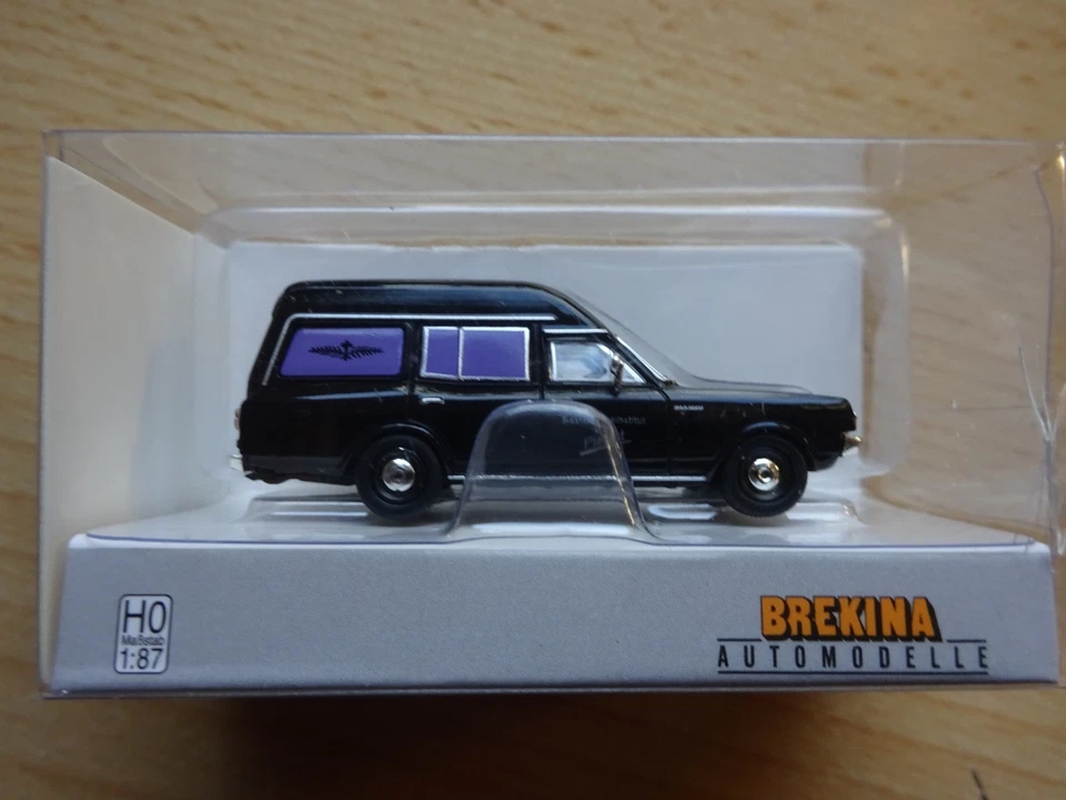 Opel Rekord C Bestattungswagen Leichenwagen Brekina Oldtimer HO 1:87 - Bild 1 von 1