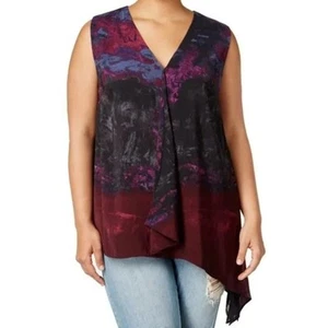 RACHEL ROY Women's Plus Sleeveless Layer Mulberry Tank, 2X - Picture 1 of 2