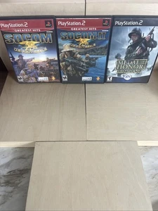 Socom Us Navy Seals 1&2, Medal Of Honor Frontline Ps2 All CIB - Picture 1 of 8