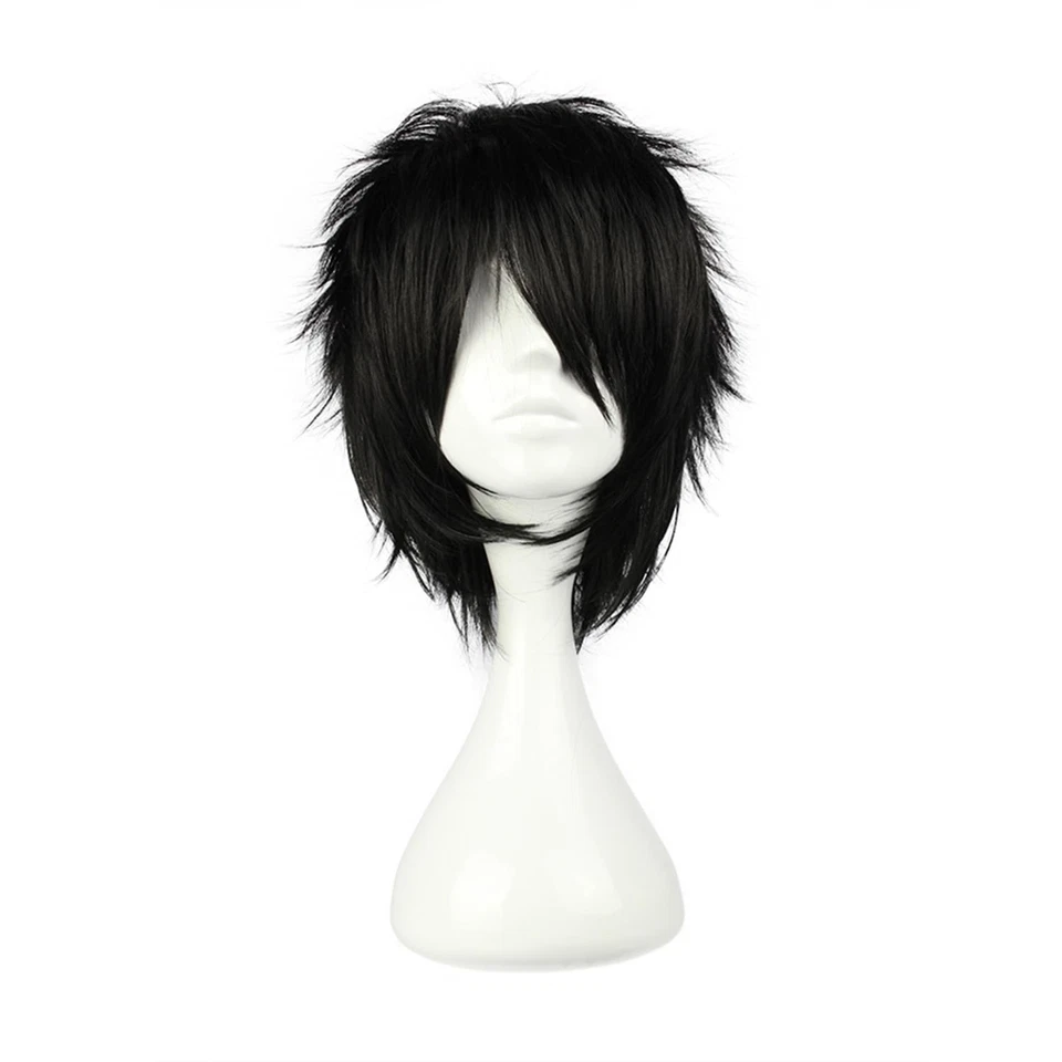 Cosplaza Cosplay Wig Short Spiky Black Heat Resistant Synthetic Hair