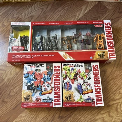 Transformers Age Of Extinction  Collection Construct Bots Drift Prime - Image 1 of 4