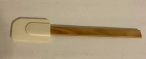 Raschietto spatola silicone gomma resistente al calore vintage manico legno lama flessibile - Foto 1 di 9