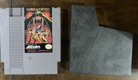 Swords and Serpents (Nintendo NES) Video Game Tested And Works Great!