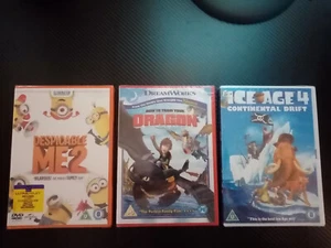 Childrens Kids DVD Bundle of 3 Movies - BRAND NEW SEALED Ice Age 4 Despicable Me - Picture 1 of 5