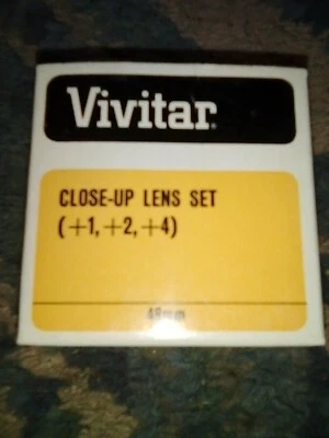Vivitar 48mm Close Up Lens Set From Closed Photo Shop. - Image 1 of 2