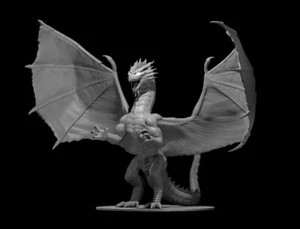 Dragón Rojo Antiguo para D&D Dungeons and Dragons Pathfinder DND Mini - Imagen 1 de 1
